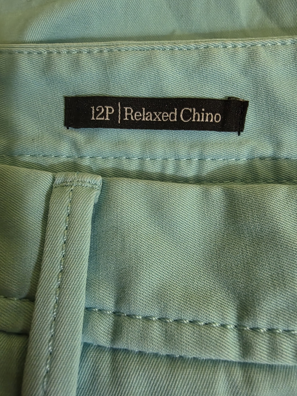 Talbots Mint Blue Straight-Leg Cropped Pants - Picture 6 of 8